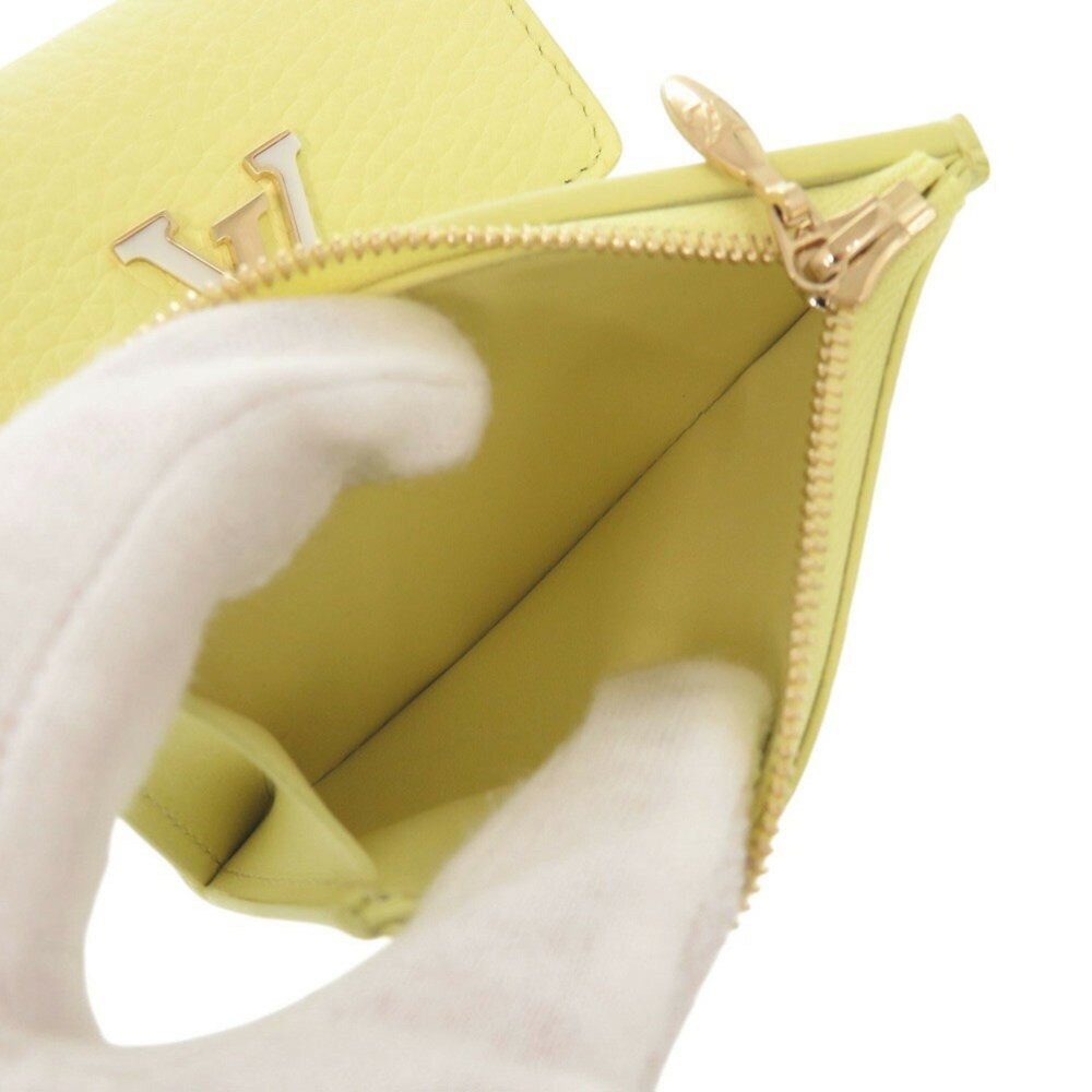 LOUIS VUITTON Yellow Leather Wallet - Picture 8 of 9
